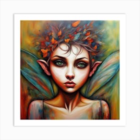 Mischevious Fairy Art Print