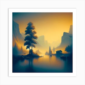 Sunset fine art Art Print