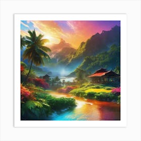 Hawaiian Paradise 1 Art Print