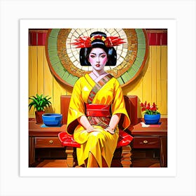 Geisha 4 Art Print