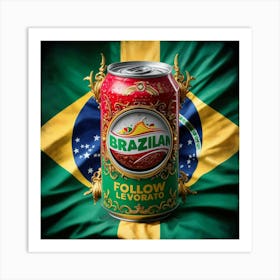 Brazilian Flag Art Print