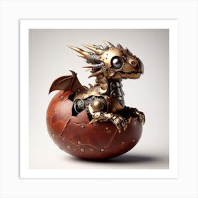 Steampunk Dragon 1 Art Print