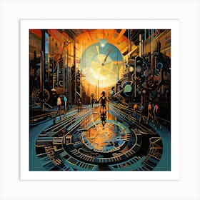 Clockwork City 2 Art Print