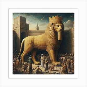 Lion Of Babylon45 Art Print