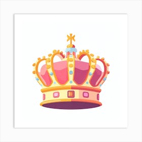 Cartoon Crown Art Print