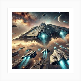 Eclipse Stealth Frigates Converted Art Print