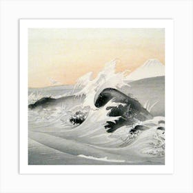 Wave In The Sea Art Print