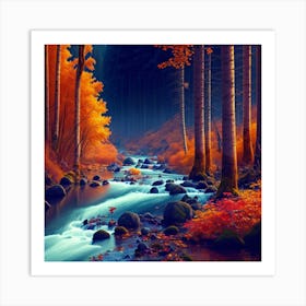 Autumn Forest 33 Art Print