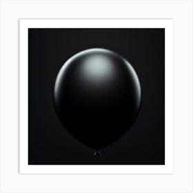 Black Balloon Art Print