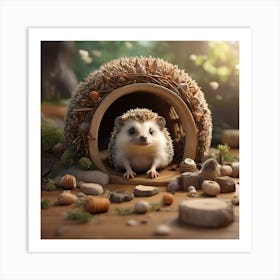 Hedgehog Art Print