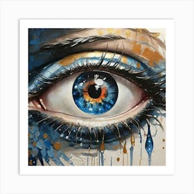 Blue Eye Art Print