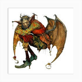 Devil in the Middle Ages - 3 Art Print