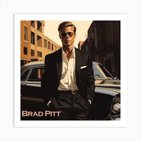 Brad Pitt Art Print