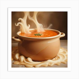 Soup In The Pot Art Print