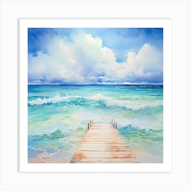 Azure Tranquility Art Print