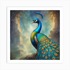 Peacock Art Print