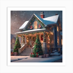 Christmas House 151 Art Print