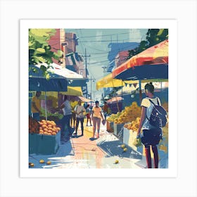 Street Market 2 Art Print