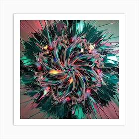 Abstract Flower 1 Art Print