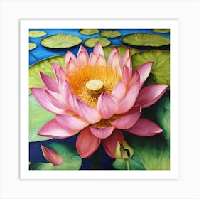 Lotus Flower 1 Art Print