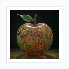 The glass apple an intricate design that adds to its exquisite appeal. 4 Art Print