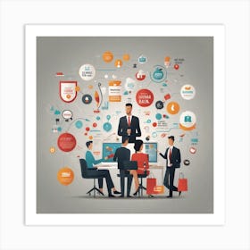 Business People Art Print