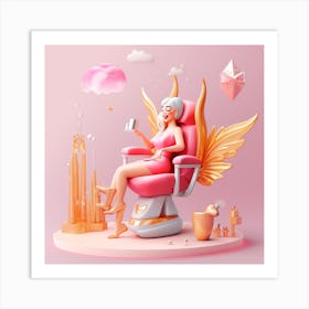 Tooth Fairy AI generated Art Print