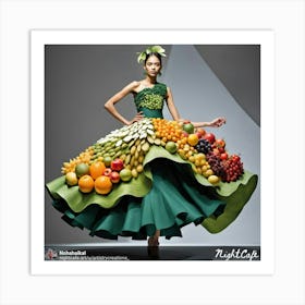 Fruit Dress 1 Art Print