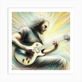 Guitar Player Art Print