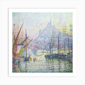 View Of The Port Of Saint Michel Art Print