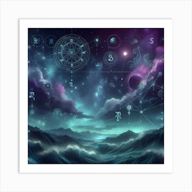 Astrology Background 2 Art Print