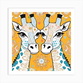 Giraffes 1 Art Print