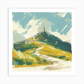 Hilltop Painting Art Print