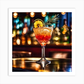 Cocktail In A Bar 4 Art Print