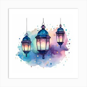 Islamic Lanterns 4 Art Print