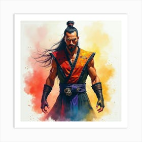 Mortal Kombat Ninja Fighter Concept Art (407) Art Print