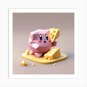 cheese kirby Art Print