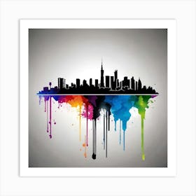 New York City Skyline 28 Art Print