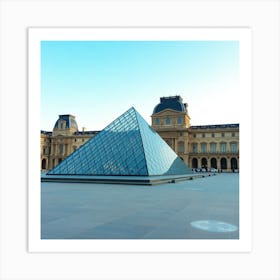 Louvre Stock Videos & Royalty-Free Footage Art Print