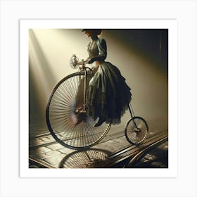 Pennyfarthing Bike Art Print