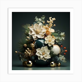 Christmas Arrangement Art Print