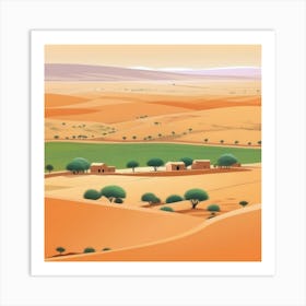 Desert Landscape 48 Art Print