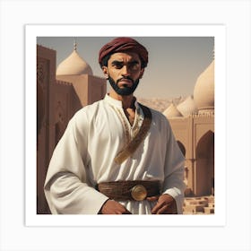 Man In Arabic Art Print