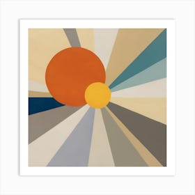 Mid Century Abstract Retros (4) Art Print