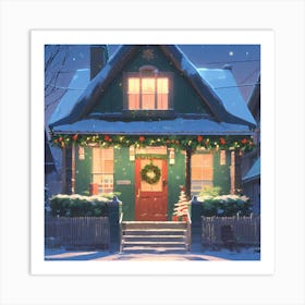 Christmas House 70 Art Print