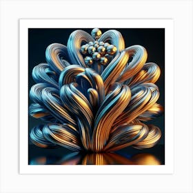 Glass flower 3 Art Print