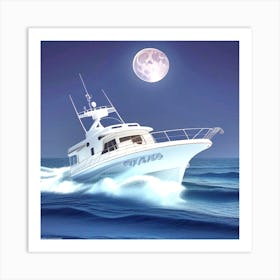 Moonlight Cruise 14 Art Print