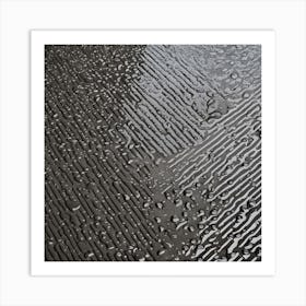 Rain Drops On The Pavement Art Print