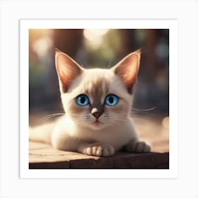 Siamese Cat 1 Art Print