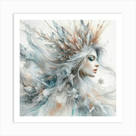 Winter Girl 1 Art Print